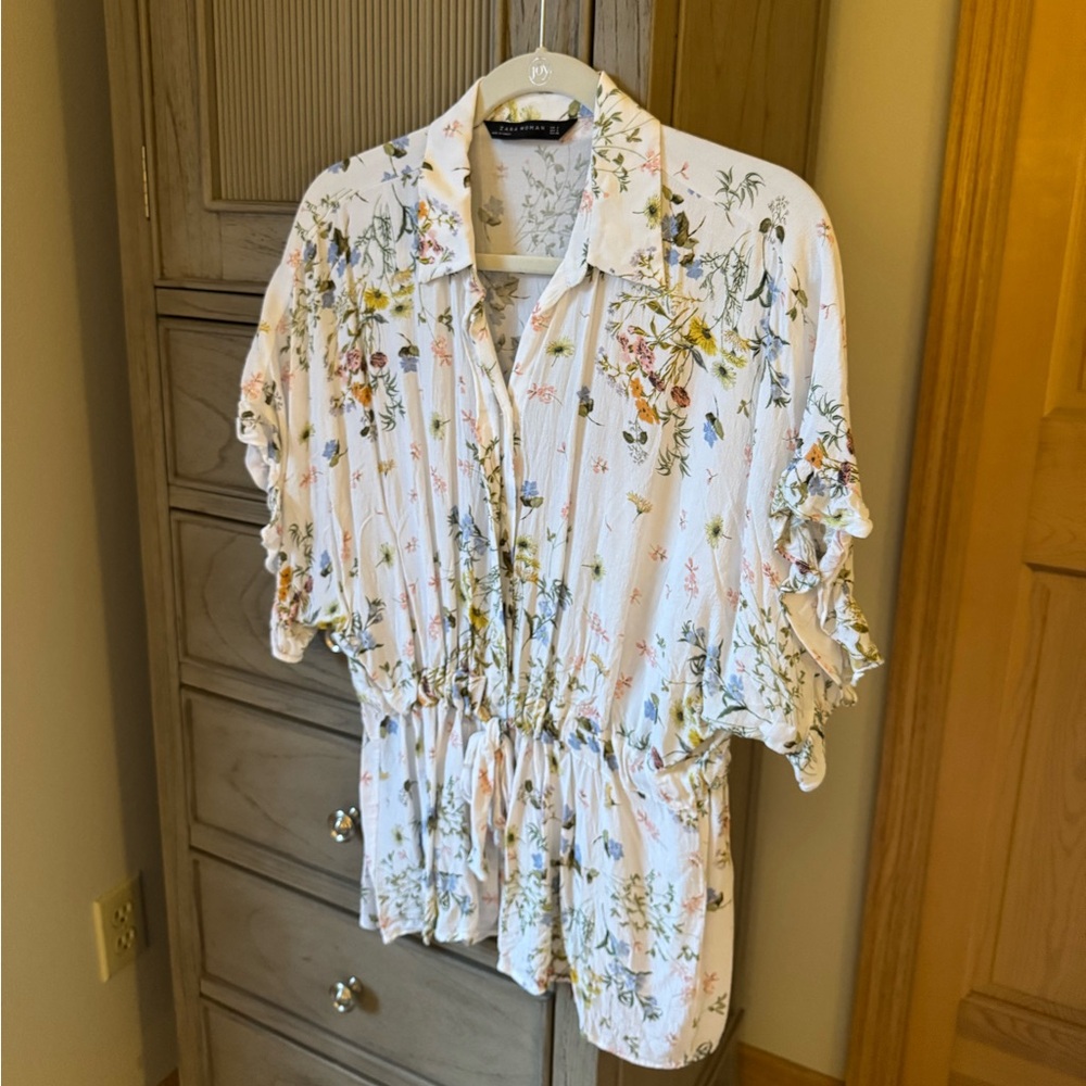 Zara Floral Blouse